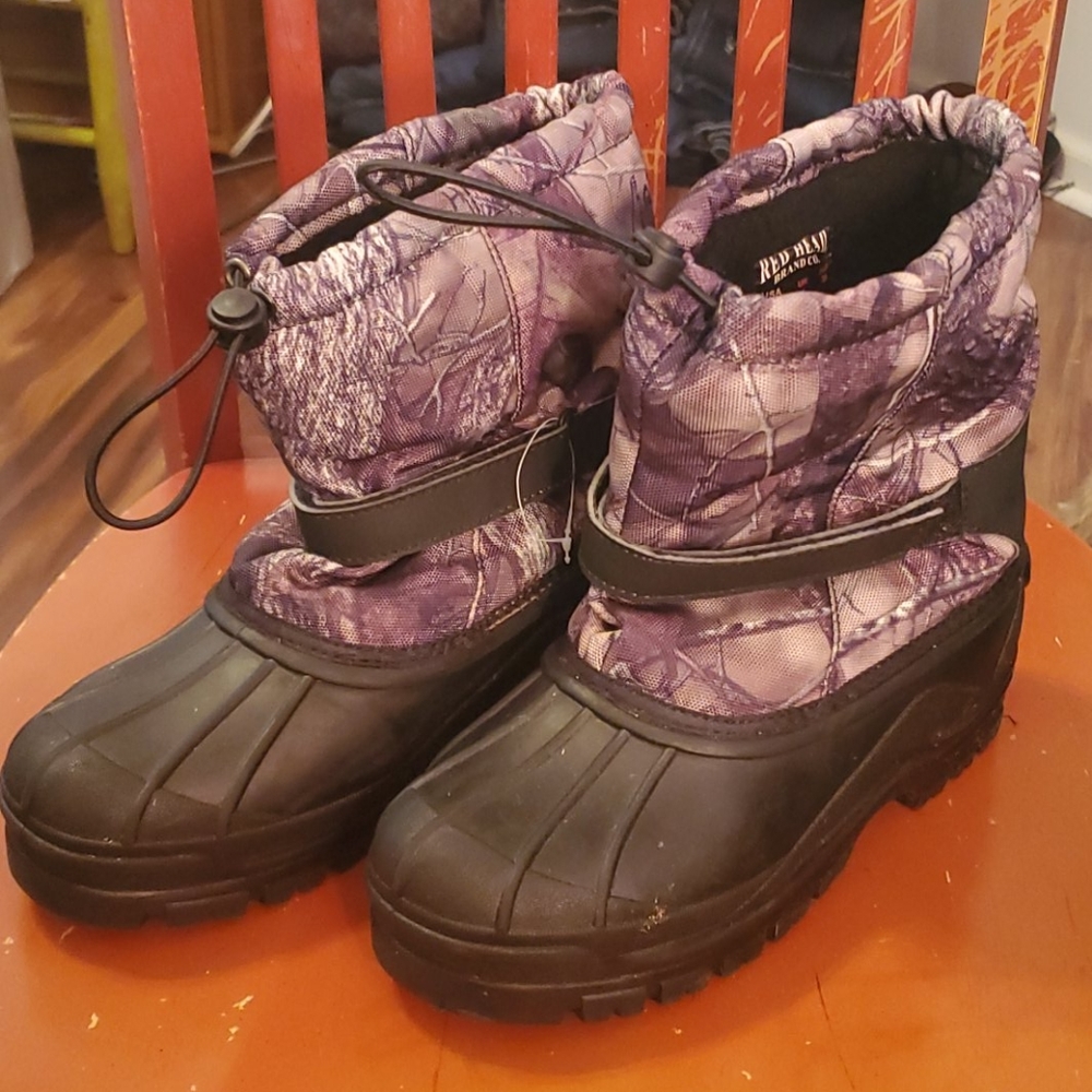Red Head Boys snowboard insulated camo Boots